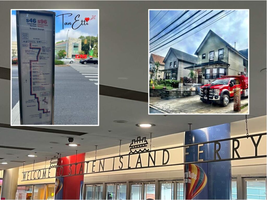 Mit dem Bus durch Staten Island zur Ferry nach Manhattan