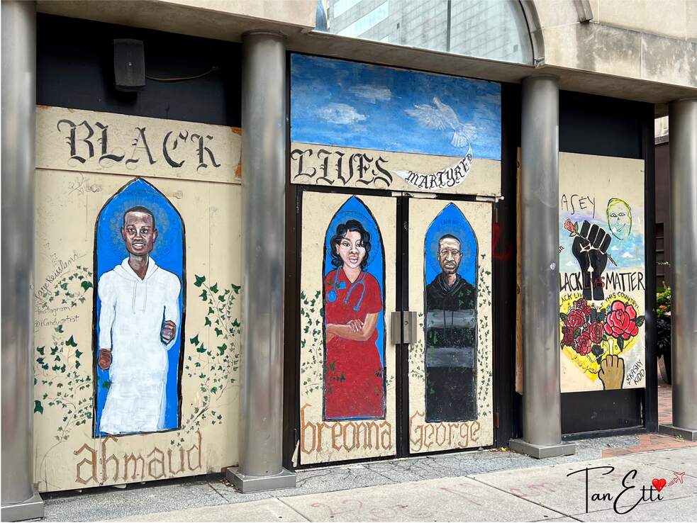 Black Live Matters - Solche und weitere waren vor allem in Illinois und Indiana oft zu sehen.