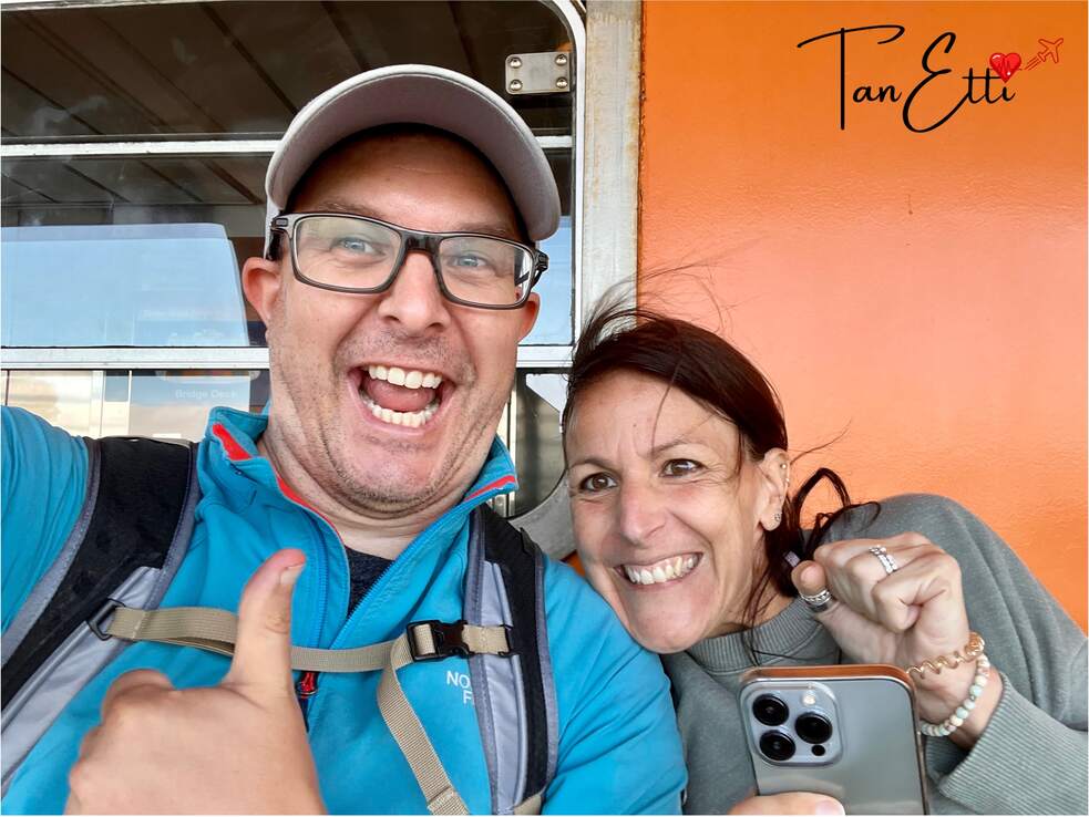 Pure Freude auf der Fähre nach Manhattan